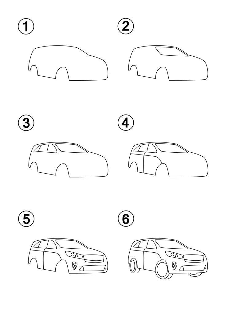 How to Draw Cars Step by Step How to Draw Books for Kids Learn How to Draw 50 Different Cars - photo 24