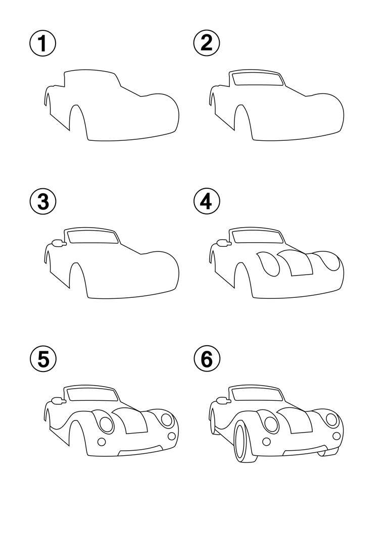 How to Draw Cars Step by Step How to Draw Books for Kids Learn How to Draw 50 Different Cars - photo 25