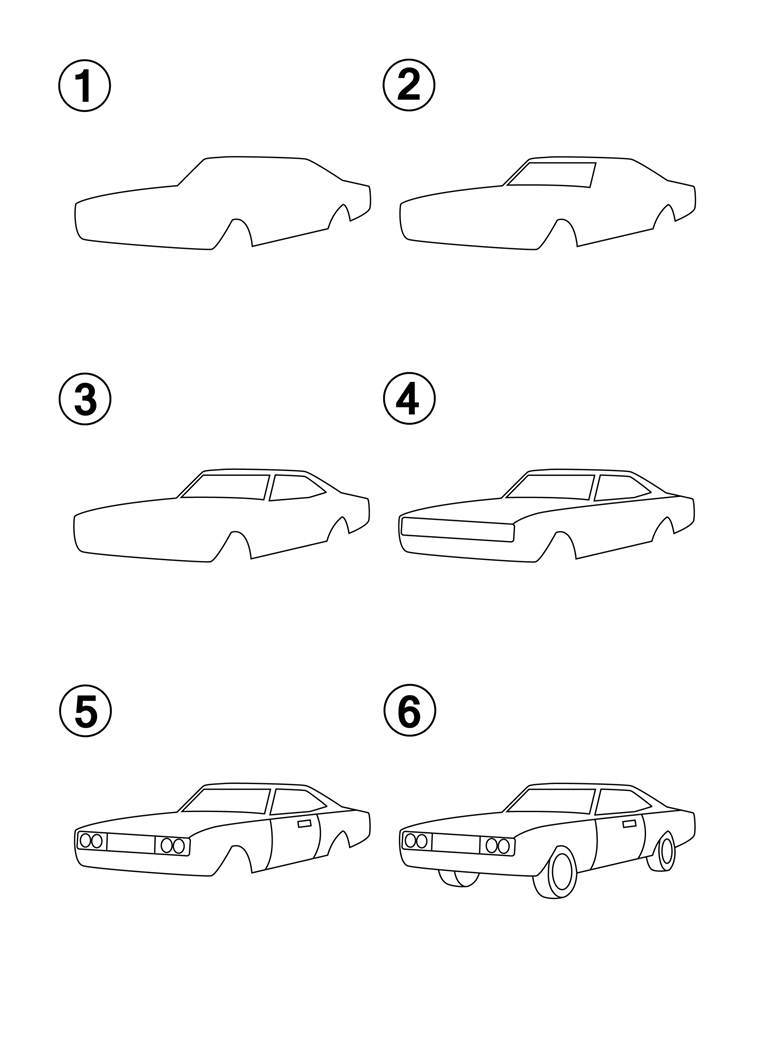 How to Draw Cars Step by Step How to Draw Books for Kids Learn How to Draw 50 Different Cars - photo 34