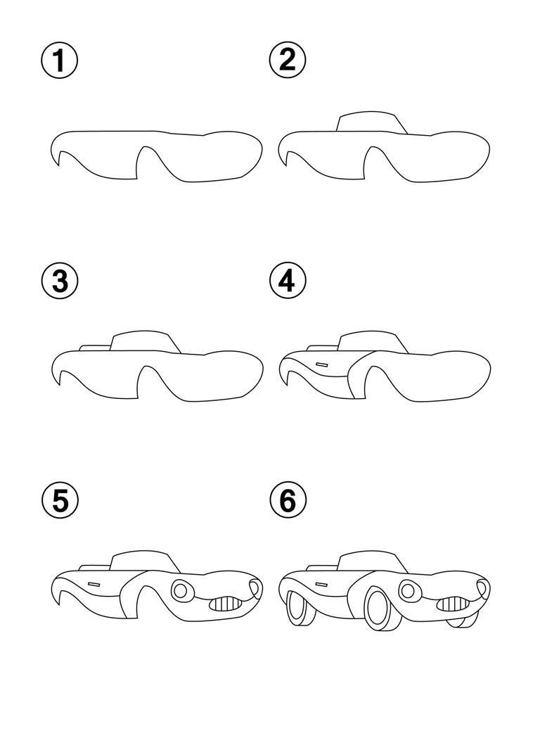 How to Draw Cars Step by Step How to Draw Books for Kids Learn How to Draw 50 Different Cars - photo 35