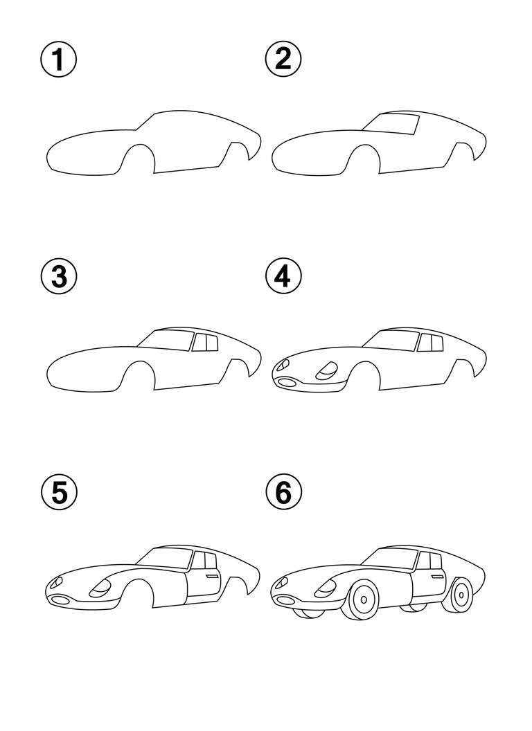 How to Draw Cars Step by Step How to Draw Books for Kids Learn How to Draw 50 Different Cars - photo 39