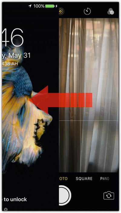 Figure 1-1 Swipe from the right side of the screen toward the left side to open - photo 1