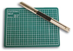 craft knife and cutting mat tweezers scissors white or stick - photo 9