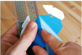 Use a ruler when you fold for crisp straight creases that dont weaken the - photo 13