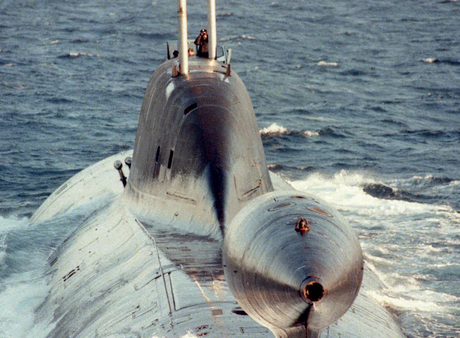 A stern aerial view of an Akula class submarine By the third generation of - photo 6