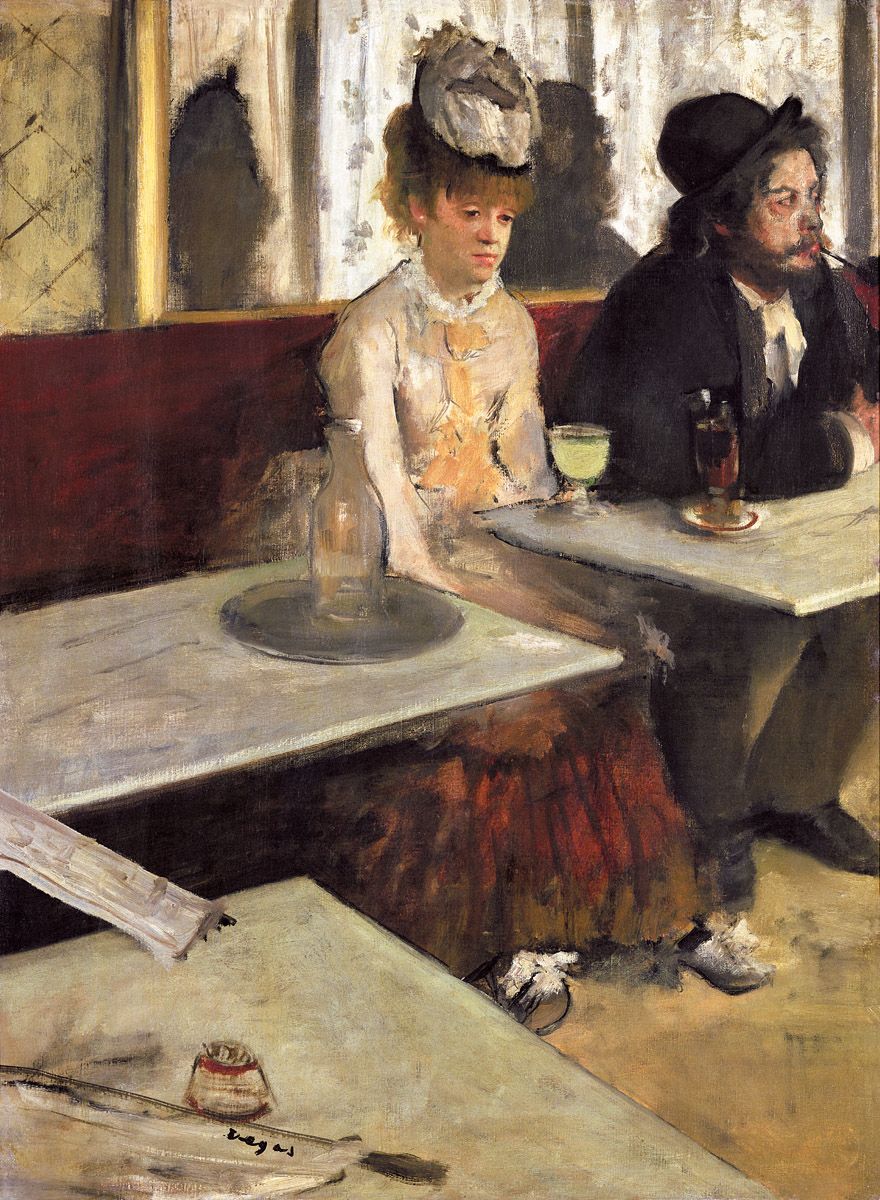 Edgar Degas In a Caf c 1876 Oil on canvas 92 x 68 cm Muse dOrsay Paris - photo 3