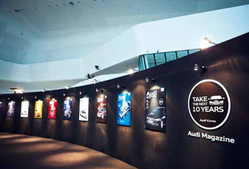 Exhibition in Korea showcasing Audi Magazine When selecting the case studies - photo 6