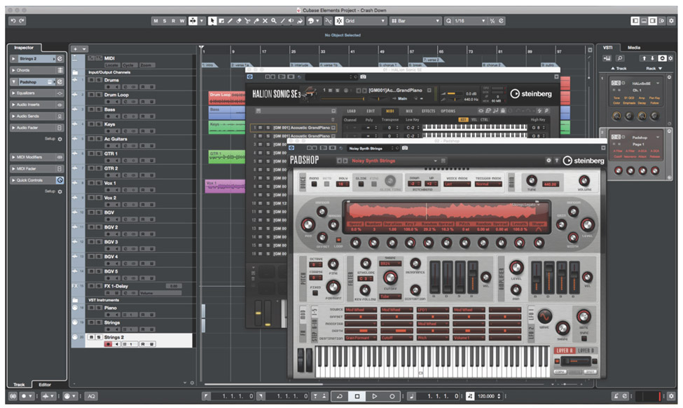 Figure 11 Cubase Elements software with VST instrument windows open Before - photo 3