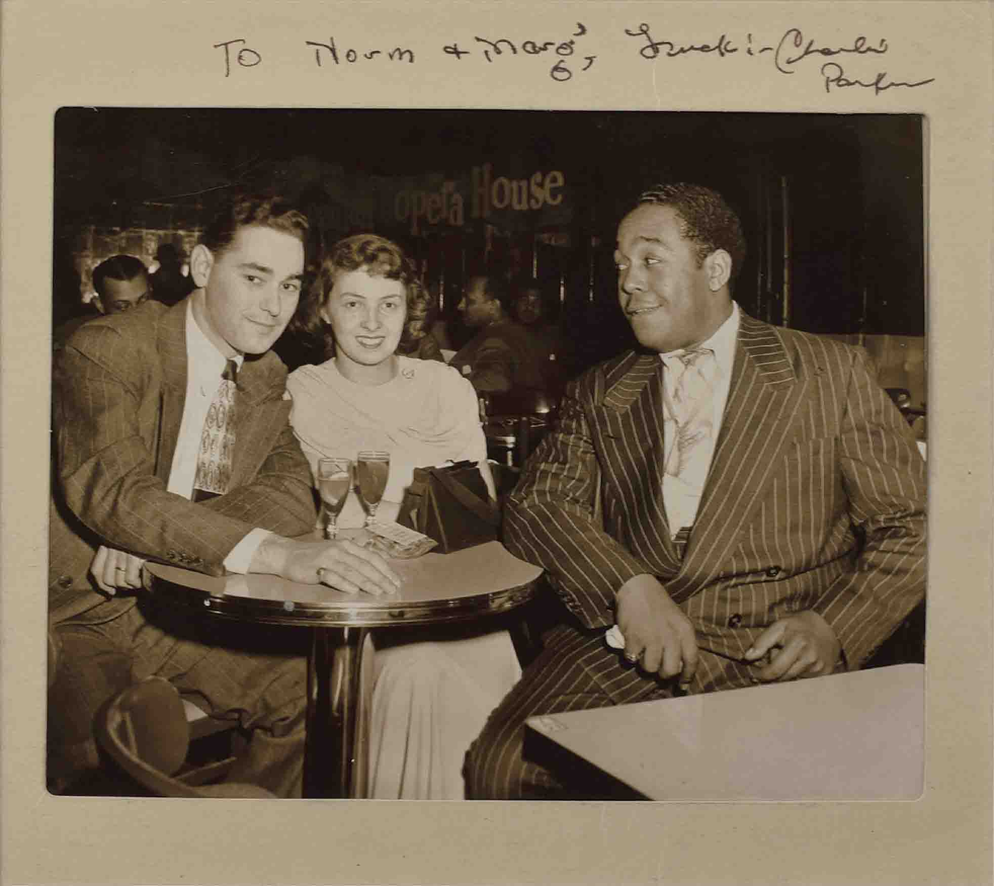 Charlie Parker with fans at the Royal Roost late 1940s From the collection - photo 1