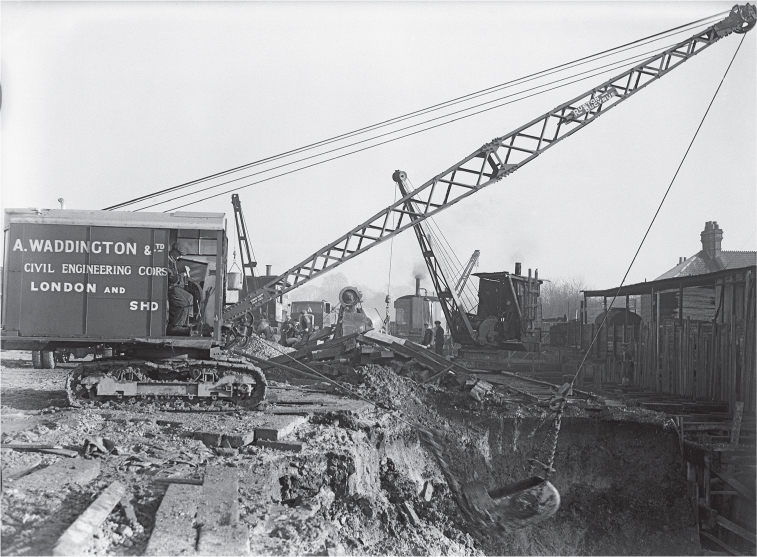 Excavations for the new Uxbridge Underground Station in 1936 Another - photo 4