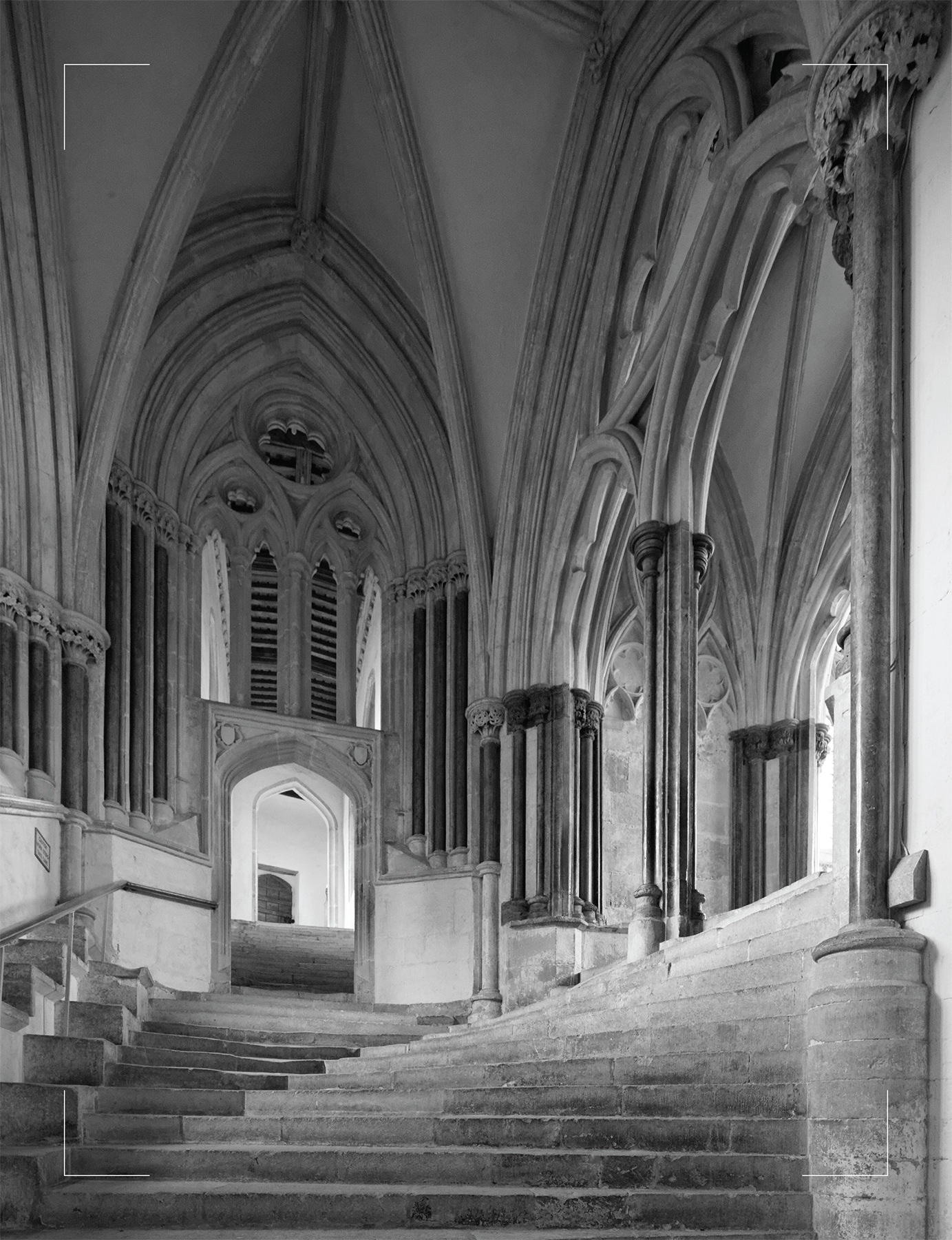 The steps up to the chapter house at Wells Cathedral Using a lens shifted - photo 4