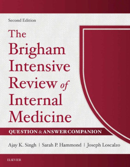Ajay K. Singh - The Brigham Intensive Review of Internal Medicine Question & Answer Companion E-Book