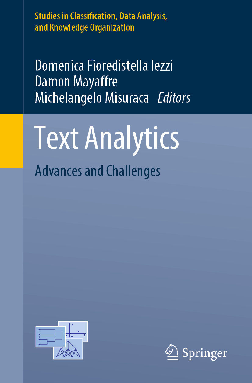 Book cover of Text Analytics Studies in Classification Data Analysis and - photo 1