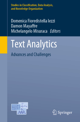 Domenica Fioredistella Iezzi - Text Analytics: Advances and Challenges