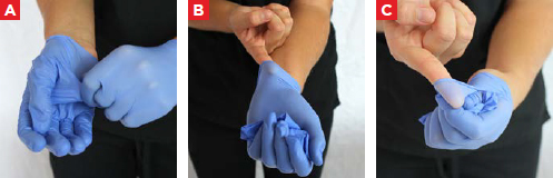 Figure 2 When taking off the gloves avoid touching the outer contaminated - photo 3