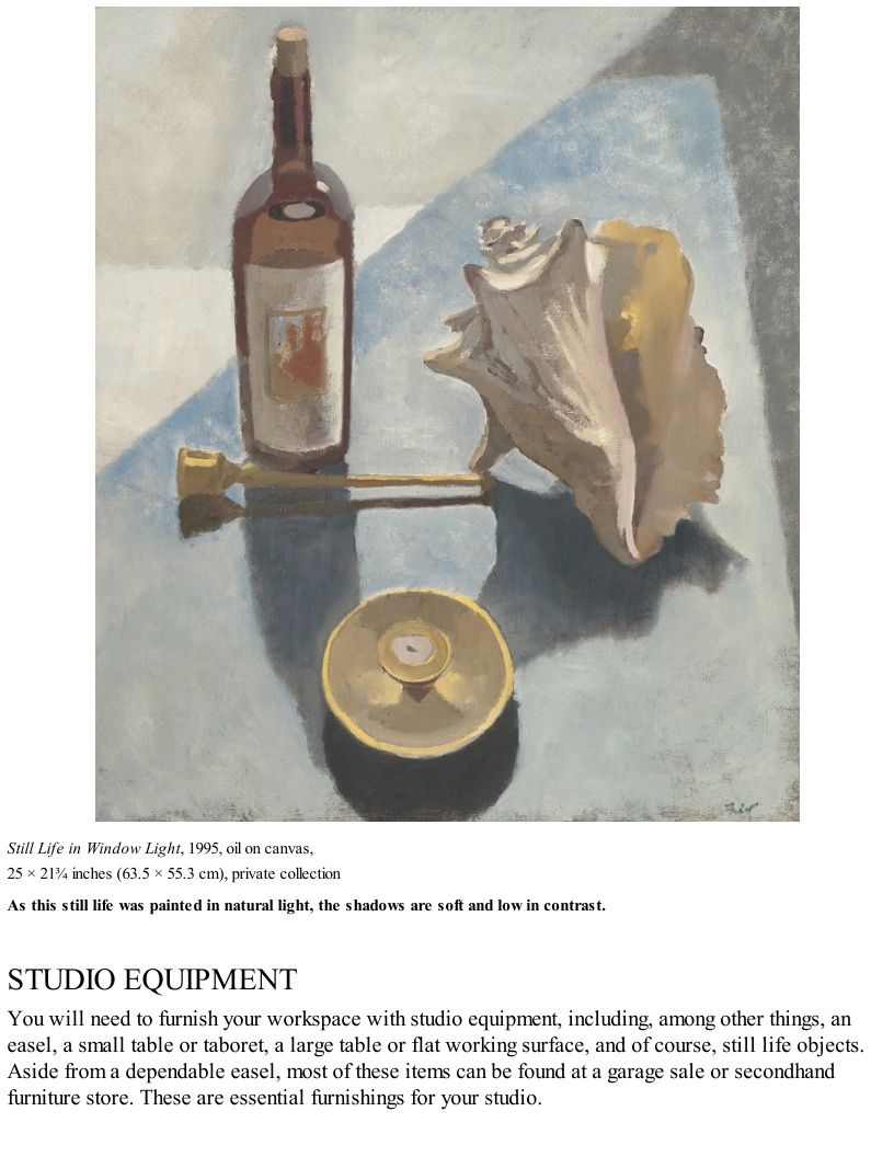 Master Still Life Portrait Atelier A Beginner Guide To Oil Painting - photo 9