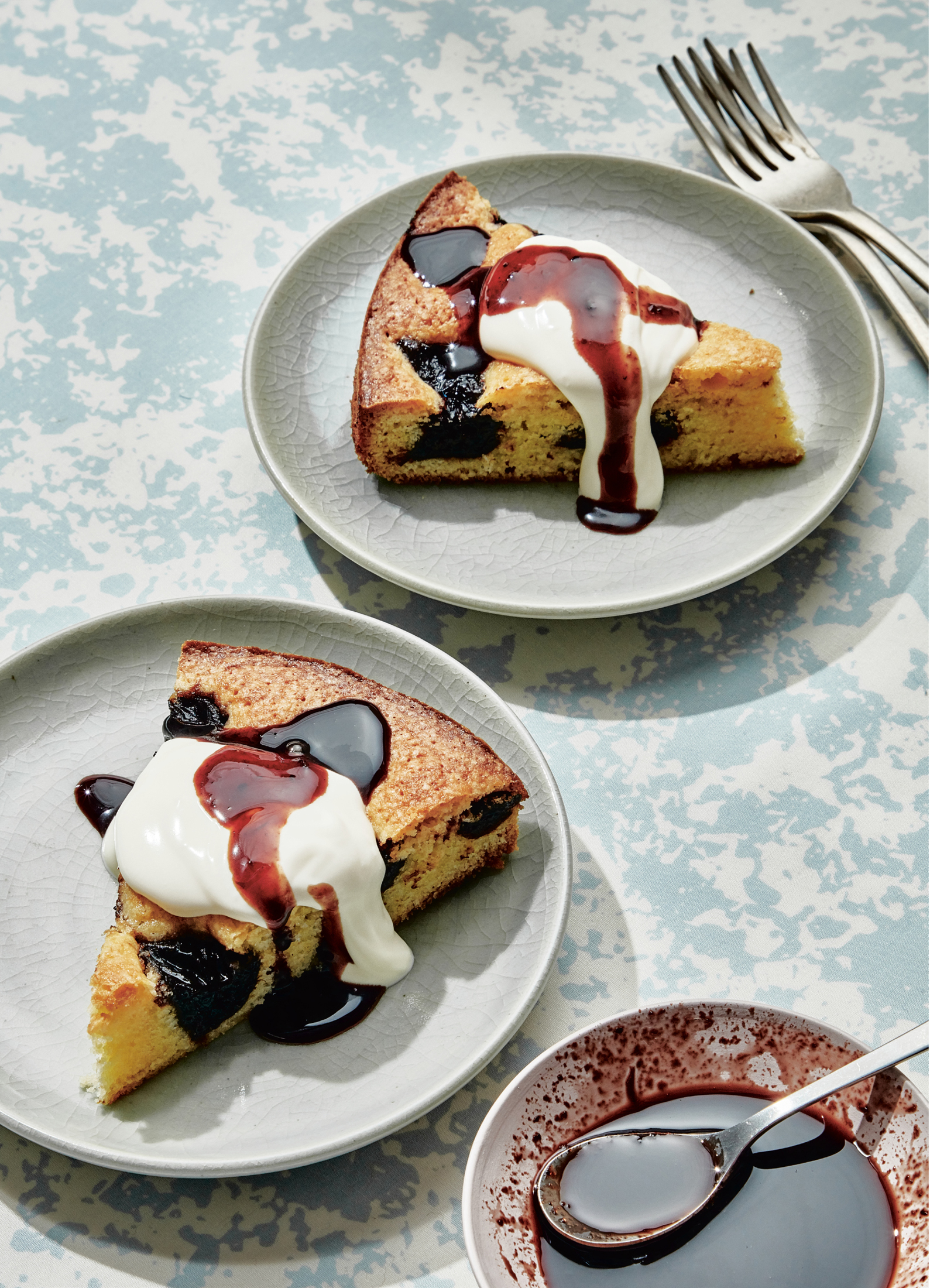 Mascarpone Cake with Red Wine Prunes Spiced Honey and Rye Cake Season - photo 2