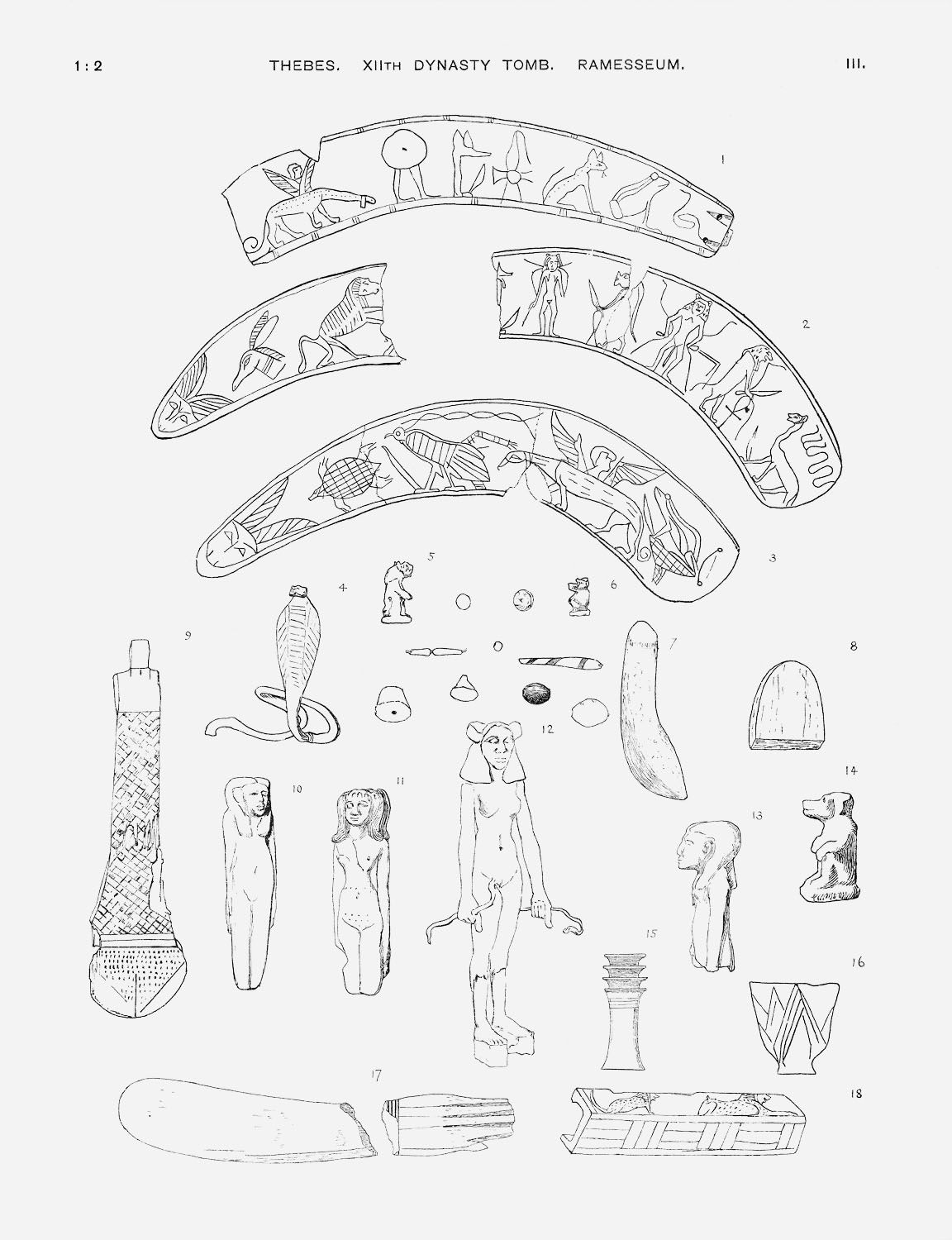 A magicians equipment Line drawings of the magical objects found in a box in - photo 5