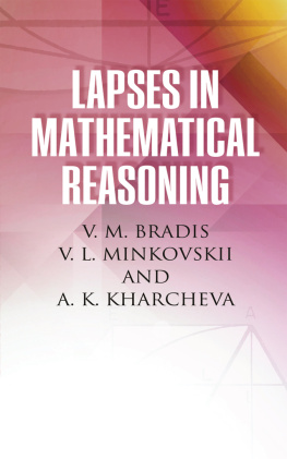 V. M. Bradis - Lapses in Mathematical Reasoning