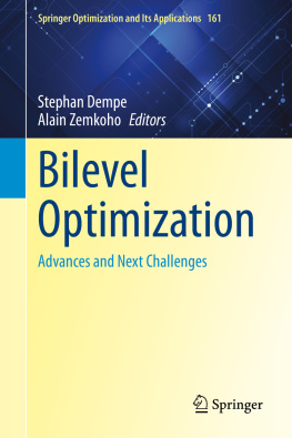Stephan Dempe - Bilevel Optimization: Advances and Next Challenges