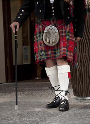 Scotlands national dress the kilt Obans harbor Isle of Skye - photo 8