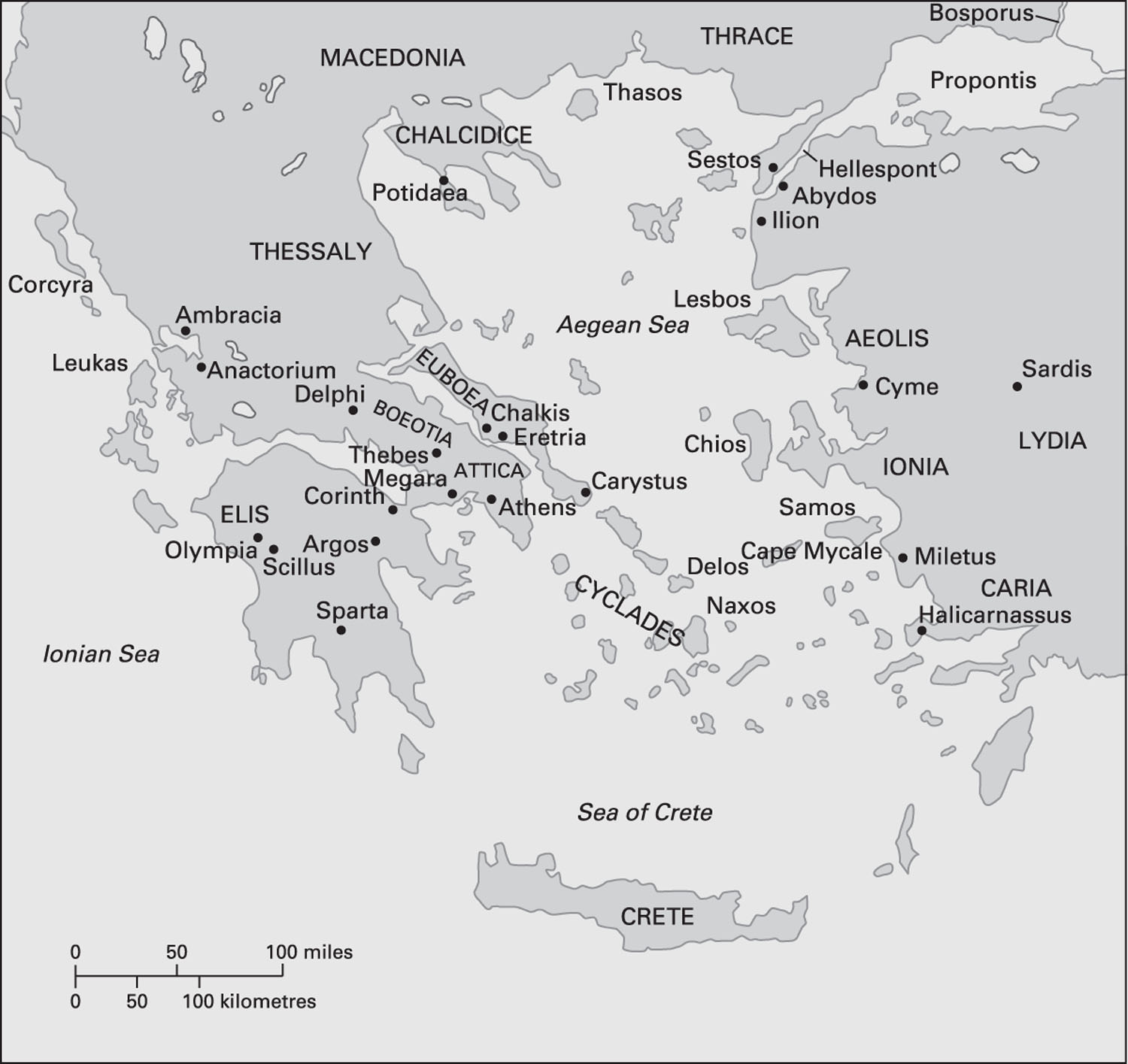 The Aegean in the fourth century BC The Persian Empire in the sixth - photo 3