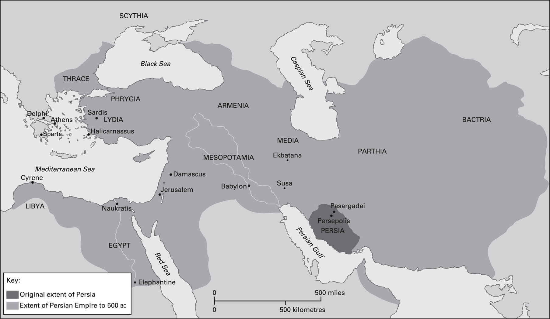 The Persian Empire in the sixth century BC Route followed by the Greek - photo 4