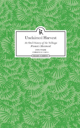 Kavita Panjabi - Unclaimed Harvest: An Oral History of the Tebhaga Womens Movement