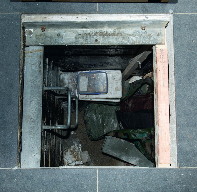 The secret entrance to an underground bunker in David OCarrolls home where - photo 13