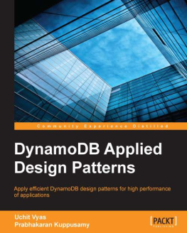 Vyas Uchit DynamoDB applied design patterns apply efficient DynamoDB design patterns for high performance of applications