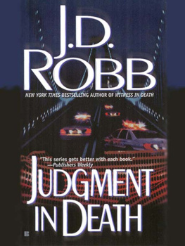 J. D. Robb Judgment in Death