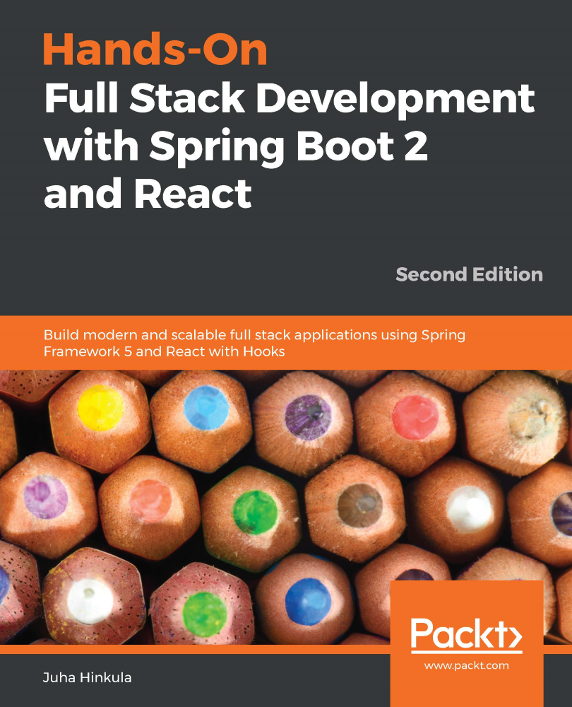 Hands-On Full Stack Development with Spring Boot 2 and React Second Edition - photo 1