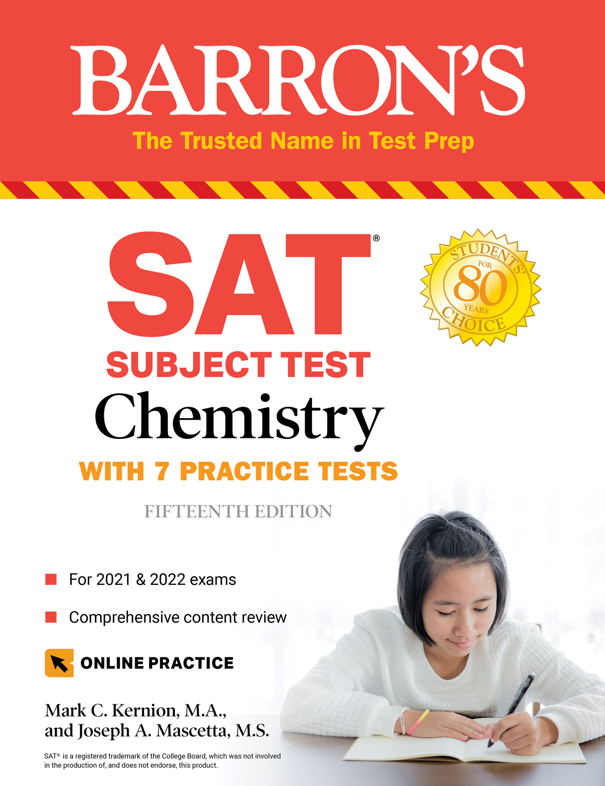 BARRONS SAT SUBJECT TEST CHEMISTRY WITH 7 PRACTICE TESTS FI - photo 1