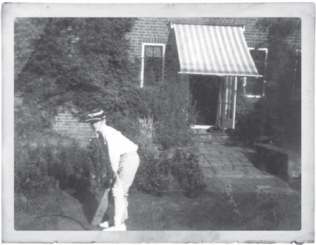 At home aged twelve in the garden where the Test matches were played The - photo 3