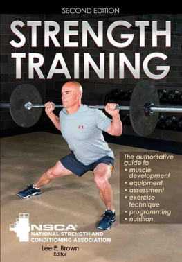 NSCA -National Strength - Strength Training