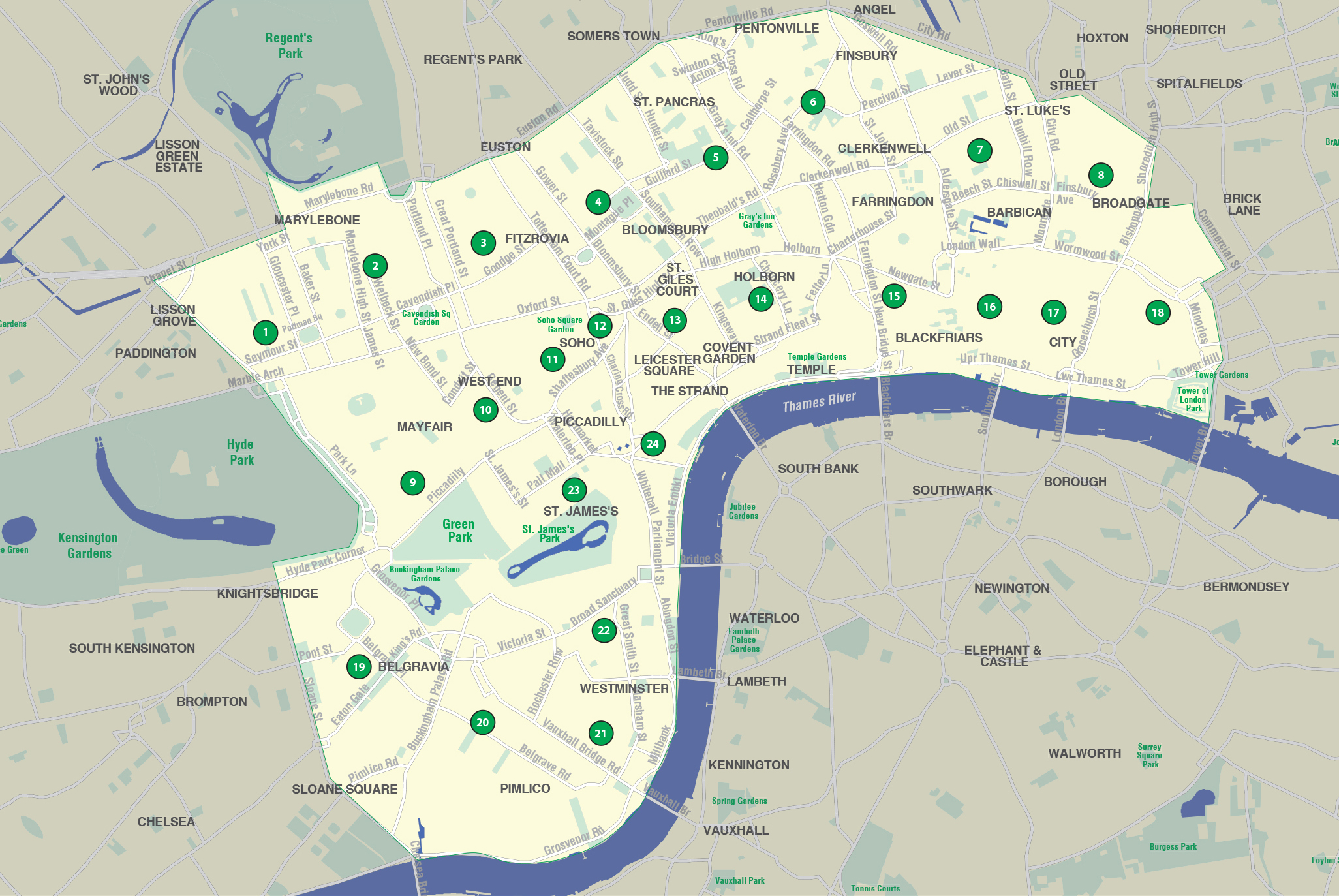 Map 1 Marylebone West Marylebone West Map - photo 2