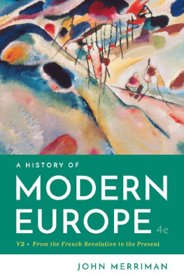 Merriman - A History of Modern Europe (Vol. Volume Two)