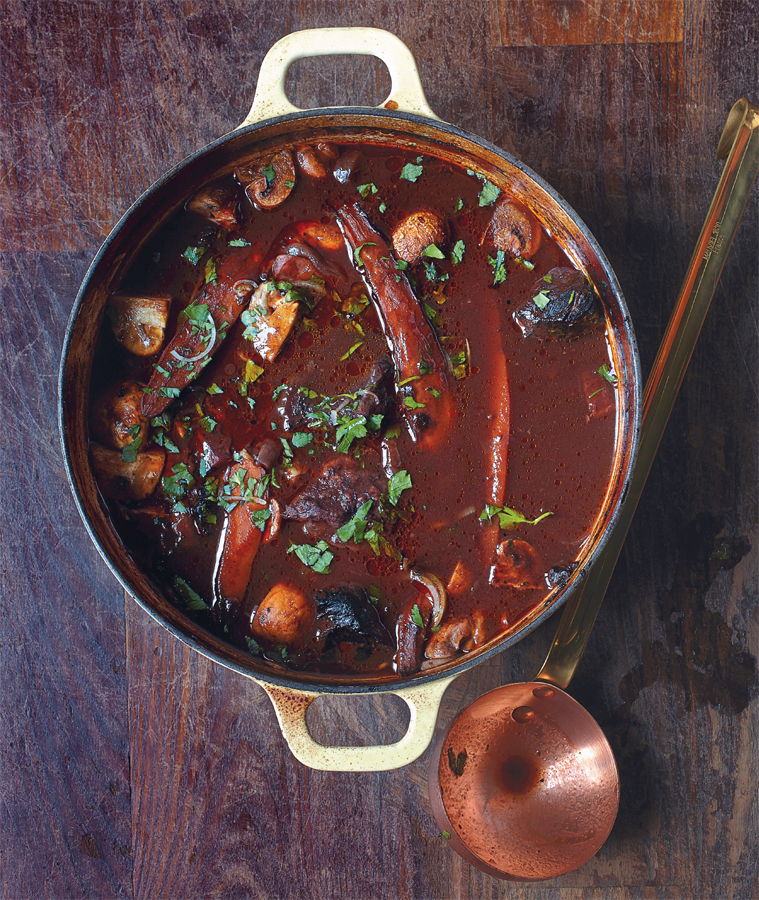 Beef cheeks with shiraz h 1 flameproof casserole dish 1 chopping board f - photo 17