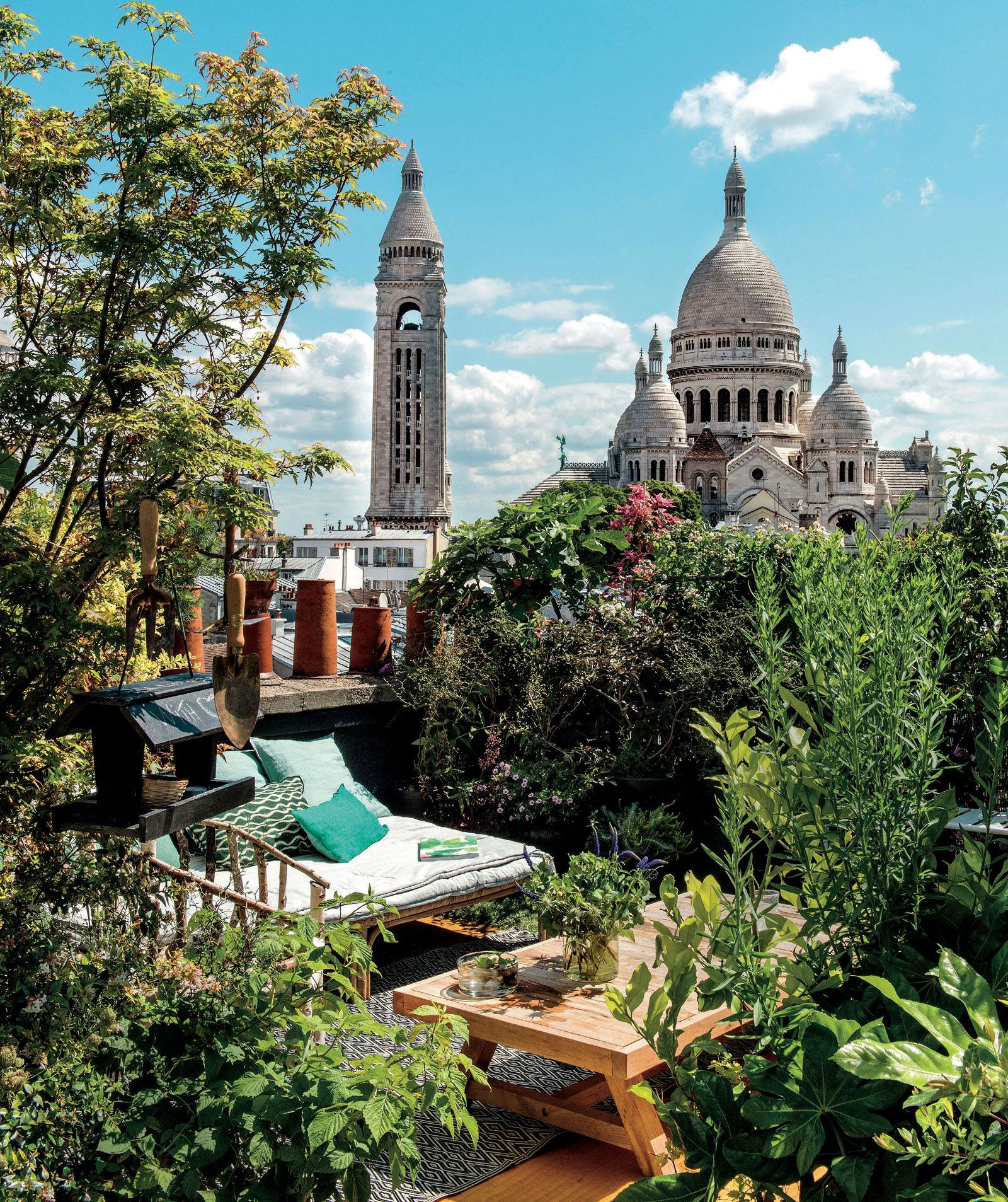 Surrounded by greenery including Fatsia japonica and an Aime Vibert climbing - photo 3