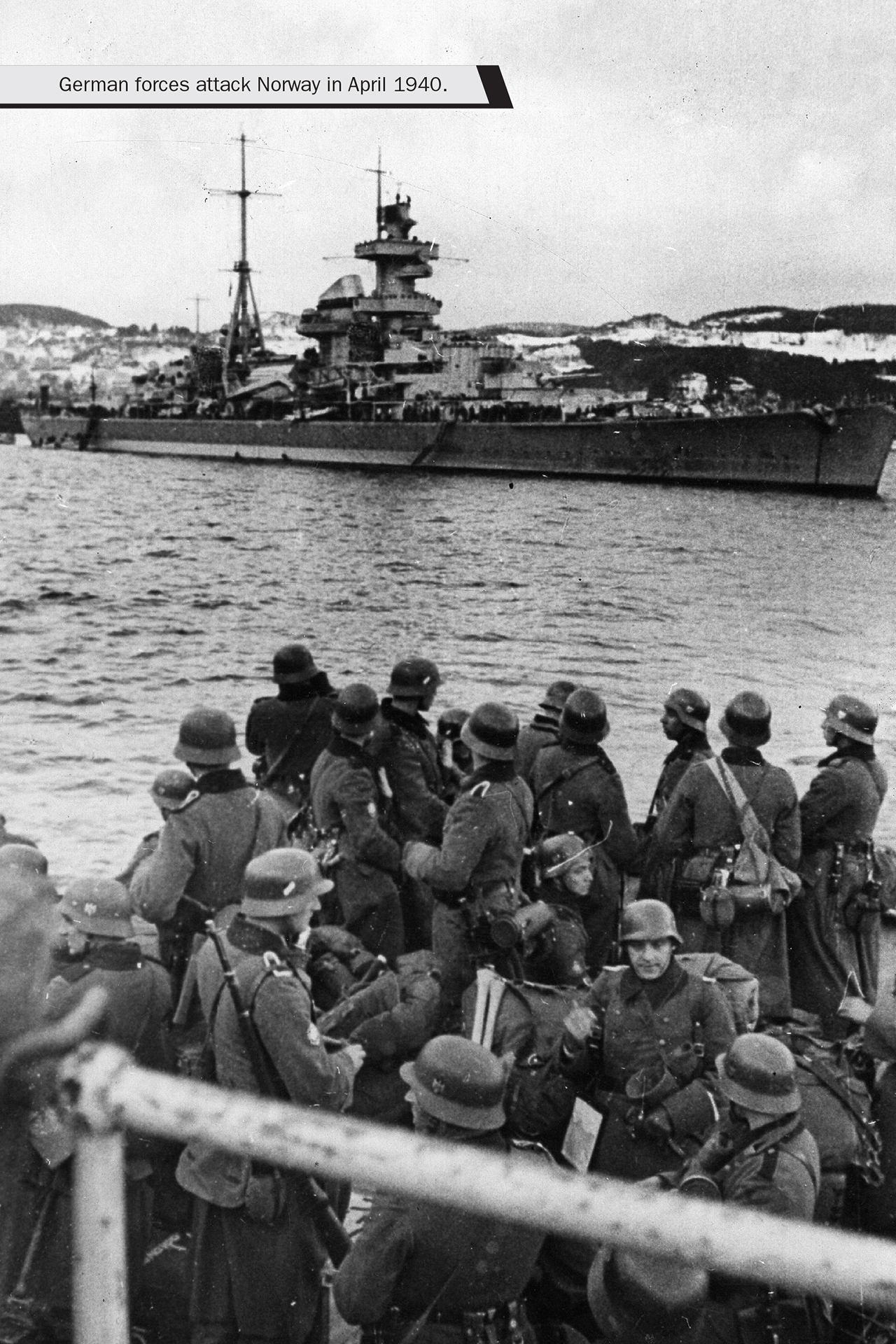 In the dark early hours of April 9 1940 a fierce wind swept across the decks - photo 9