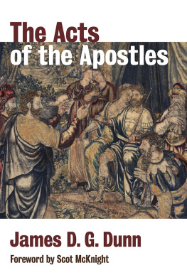 Dunn - The Acts of the Apostles