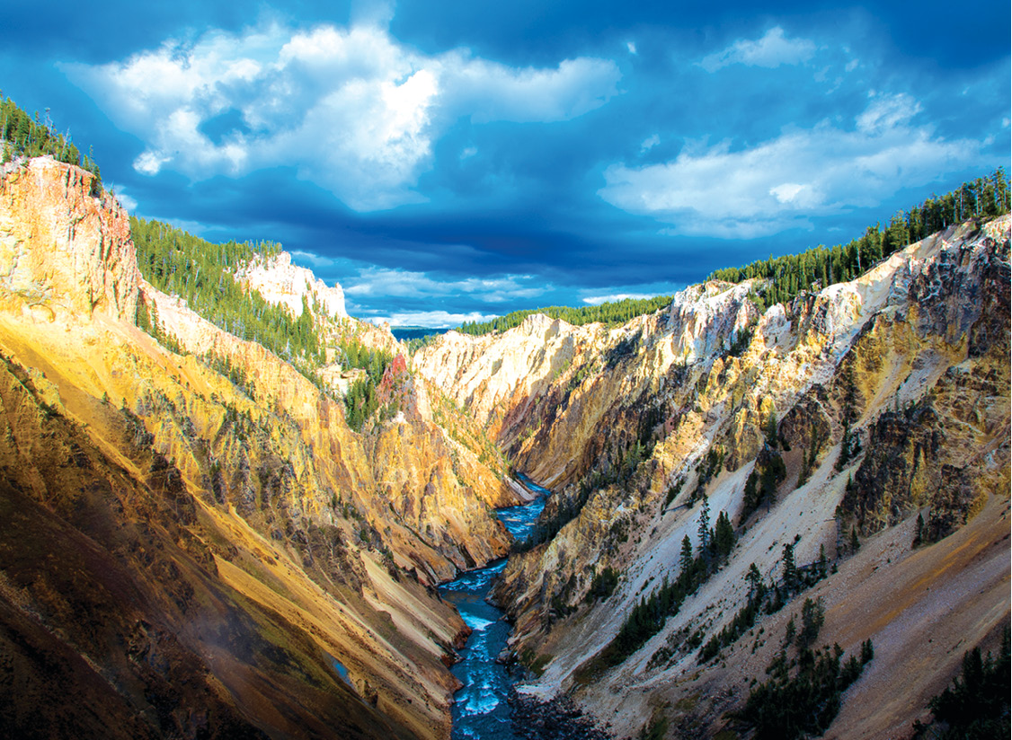 The Grand Canyon of the Yellowstone and the Yellowstone River downstream from - photo 9