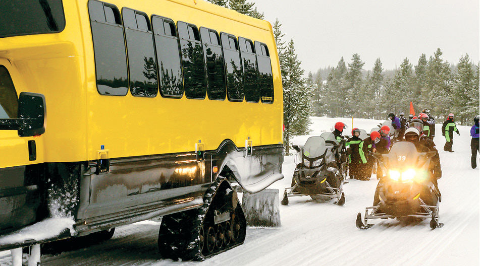 After most roads close in the winter snowmobiles and strange-looking - photo 18