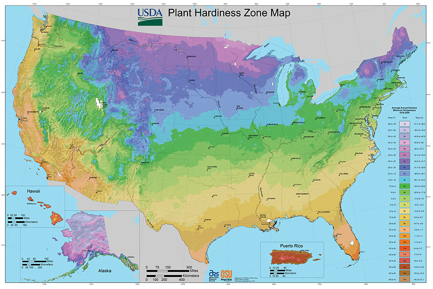 Credit USDA Plant Hardiness Zone Map 2012 Agricultural Research Service - photo 3