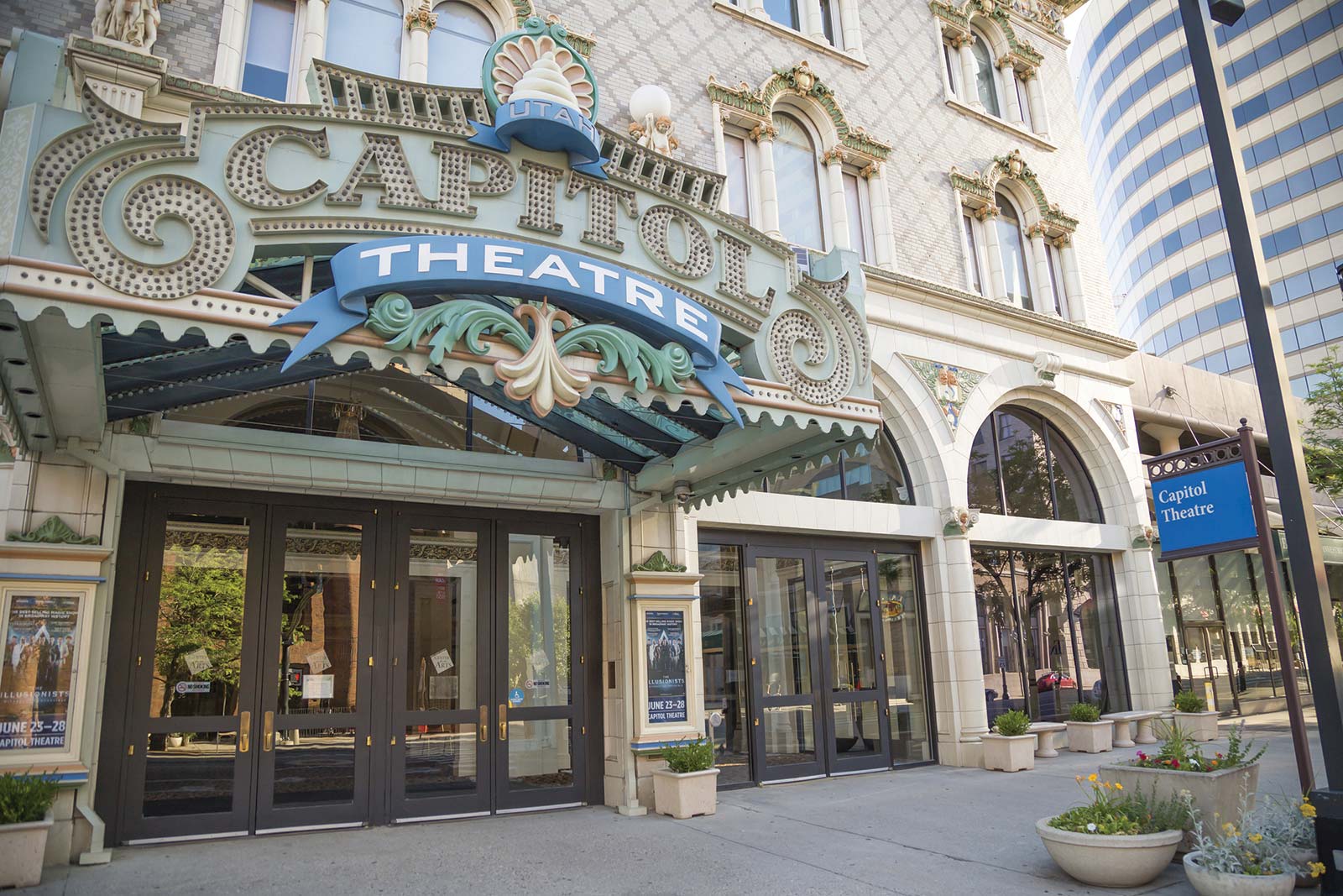 the Capitol Theatre in Salt Lake City panoramic view of Salt Lake City in - photo 9