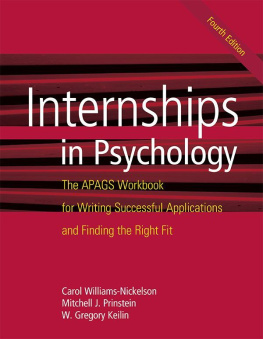 Williams-Nickelson Carol - Internships in Psychology