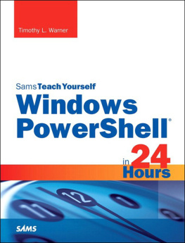 Warner - Sams teach yourself Windows PowerShell 5 in 24 hours