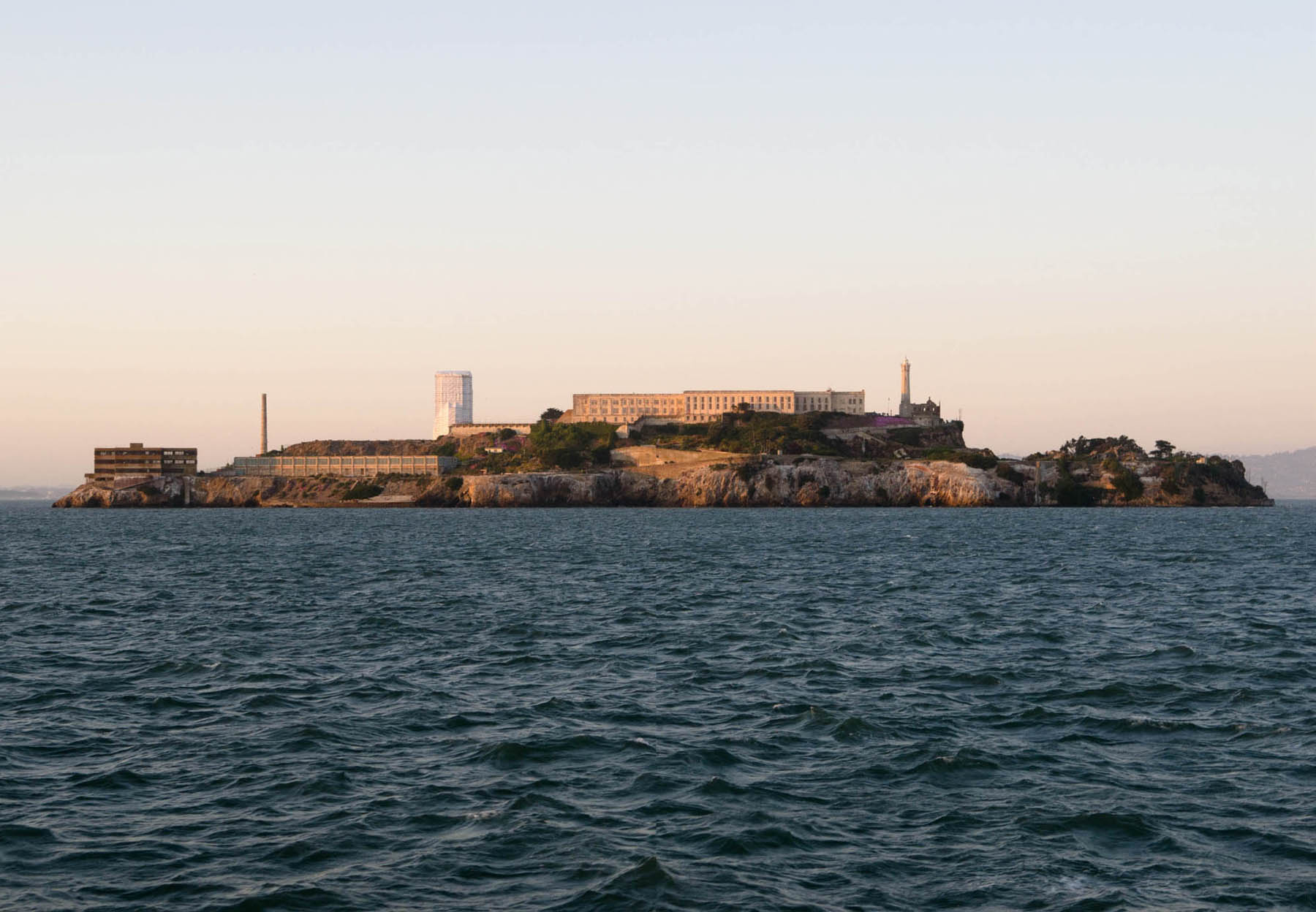 Alcatraz Island seen from the San Francisco Bay Main cellhouse Alcatraz - photo 2