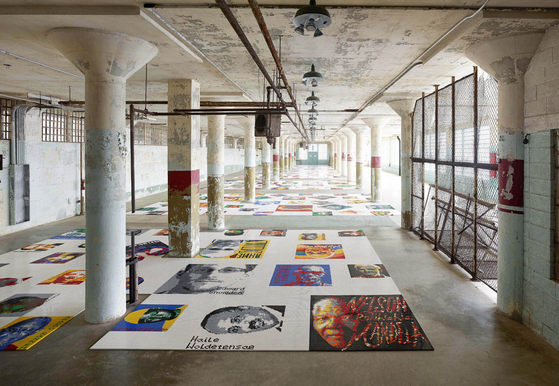 Ai Weiwei Trace 2014 installation LEGO plastic bricks part of Large Ai - photo 6