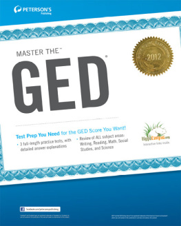 Petersons (Firm) Master the GED 2013